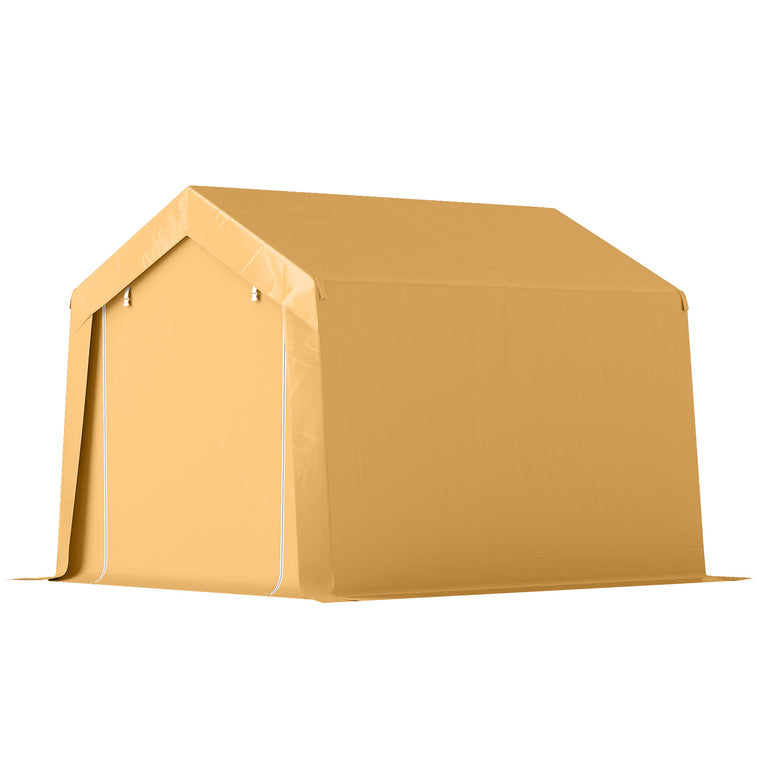 Outdoor Storage Shed Portable Garage with Roll-Up Door