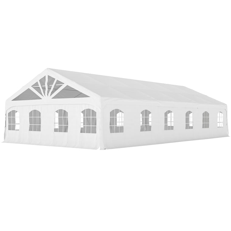 20' x 40' White Heavy Duty Party Tent with Sun Shade Canopy