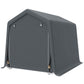 Garden Storage Tent, Patio Storage Shelter w/ Metal Frame and Double Zipper Doors, Green