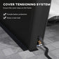 Portable Garage, Heavy Duty Carport Canopy with Ventilation Windows and Large Roll-up Door, Dark Grey