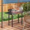 Stainless Steel Charcoal BBQ Rotisserie Grill with Grate