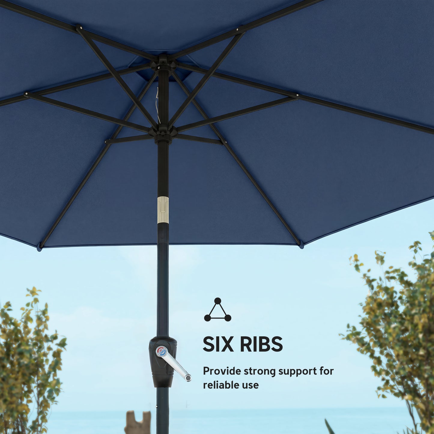 9' Patio Umbrella with Tilt & Crank