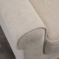 Modern 3 Seater Sofa, Corduroy Fabric 3 Seater Couch with Pine Wood Legs and Rolled Armrests for Living Room, Beige