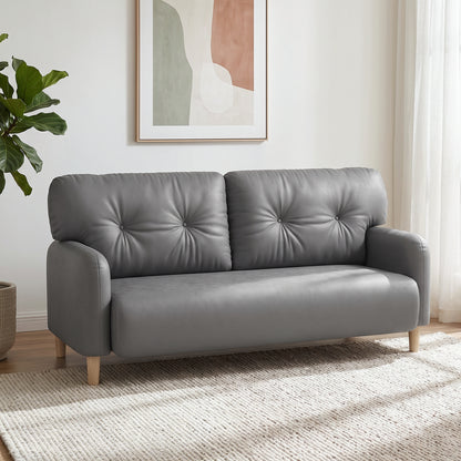 58" Loveseat Sofa with Wood Frame - Grey