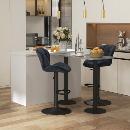 Swivel Adjustable Counter Height Bar Stools, Set of 2