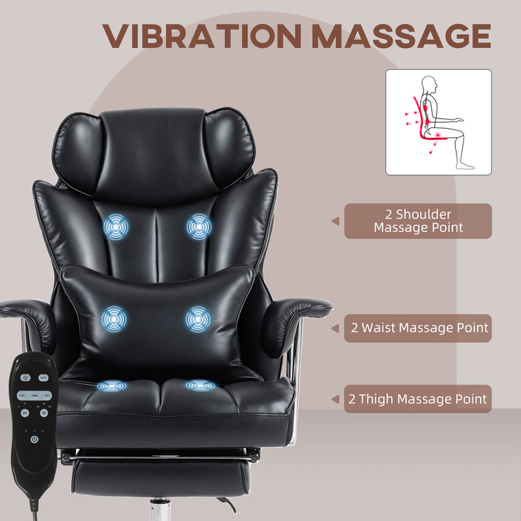 Executive Massage Office Chair with Footrest