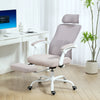 Ergonomic Office Chair, Mesh Reclining Desk Chair with Adjustable Lumbar Support, Headrest, Grey