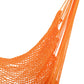 Portable Hammock Chair, Hanging Woven Hammock Swing Chair Sleeping Bed for Outdoor Garden Yard Camping, Orange