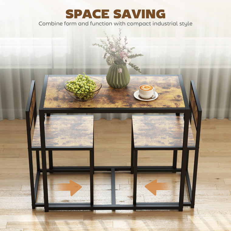 Industrial Dining Set for 2