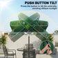6.5x4ft Rectangle Patio Umbrella Aluminum Tilt Adjustable Garden Parasol Sun Shade Outdoor Canopy Green