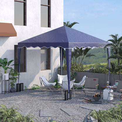 10' x 10' Blue Pop Up Party Tent with Sand Bags