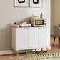 Sideboard Buffet Cabinet with Adjustable Shelves, Living Room Cabinet, TV Cabinet for 50 Inch TV, White