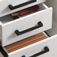 Lockable Vertical File Cabinet with Lock, 3 Drawer Filing Cabinet with Hanging Bars for Letter and A4 Size, White