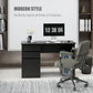Computer Desk with Storage, PC Table with Drawers and Cabinet for Home Office, Study Room, Black