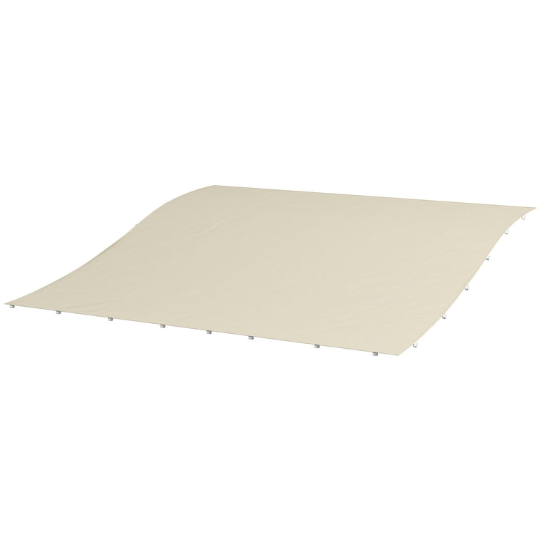 10' x 10' Beige Pergola Canopy Replacement Cover