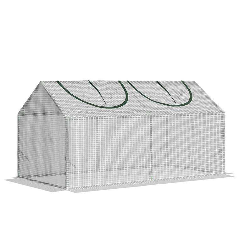47" x 24" x 24" Mini Tunnel Greenhouse with 2 Windows