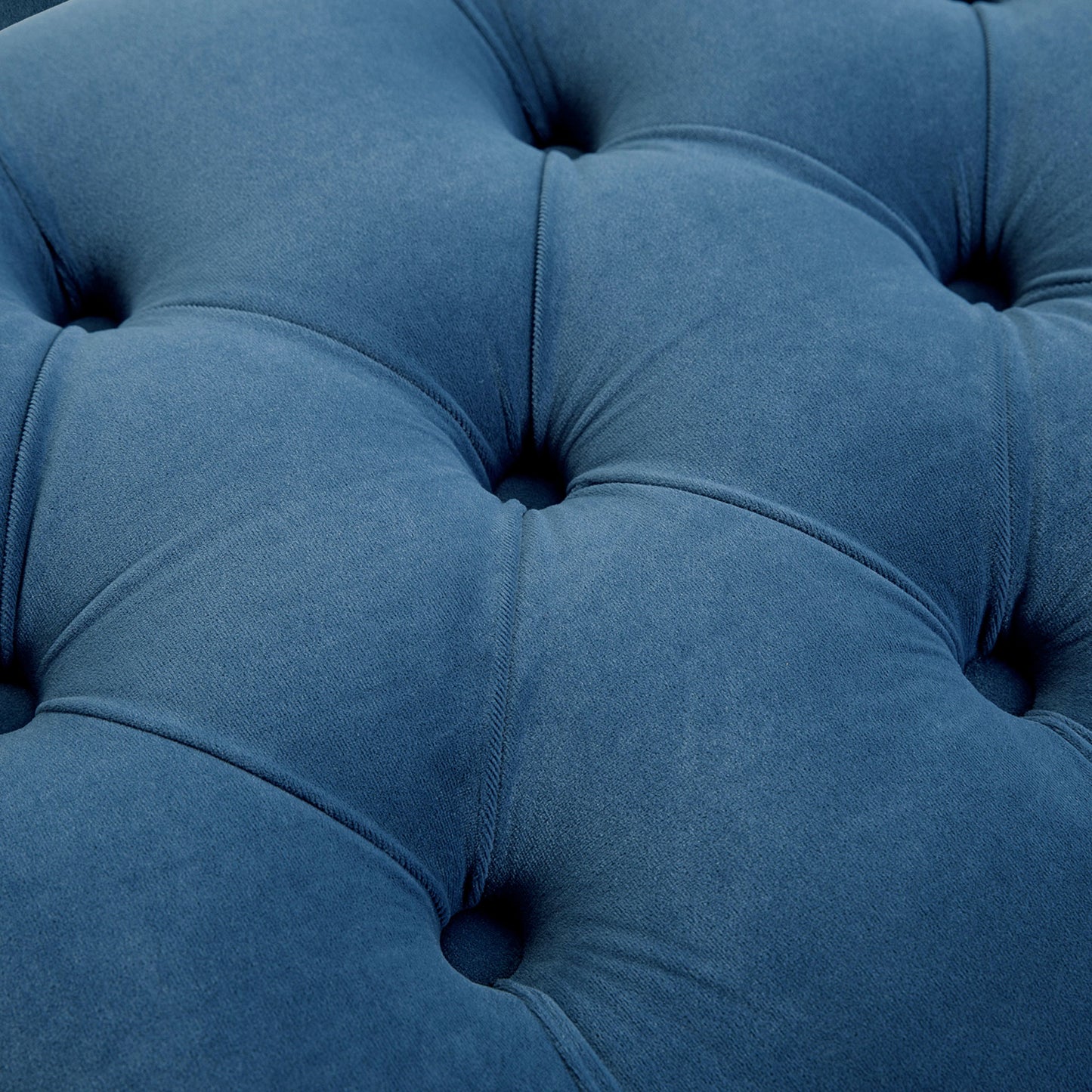 End of Bed Bench, Upholstered Bench, Entryway Shoe Bench with Button Tufted for Living Room, Bedroom, Blue