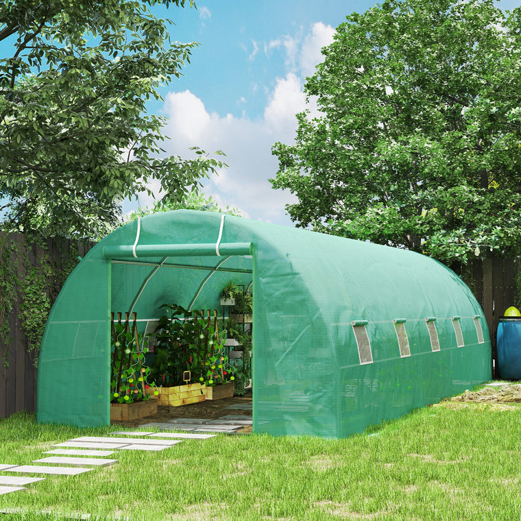 26' x 10' x 6.6' Steel Walk-In Tunnel Greenhouse