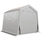 Garden Storage Tent, Patio Storage Shelter w/ Metal Frame and Double Zipper Doors, Green