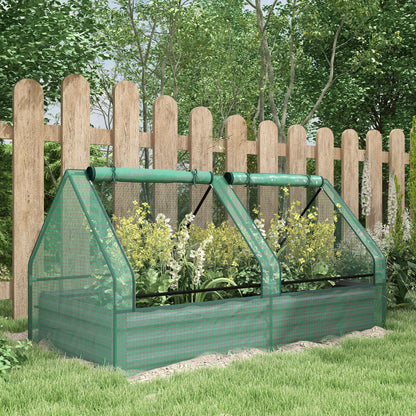 6' x 3' Raised Garden Bed with Mini Greenhouse Cover