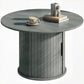 Round Coffee Table, 31.5" Center Table, Cement Grey