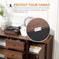 Kitchen Storage Sideboard, Buffet Cabinet with 2 Cupboard, 3 Drawers and Adjustable Shelves for Living Room Rustic Brown
