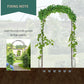 7.5ft Garden Metal Arch Outdoor Walkway Arbor for Decorative Climbing Vine Plants Party Wedding Ceremony Decoration Accessories Black