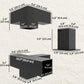 12PCS Pergola Kit, Pergola Brackets with 3-Way & 4-Way Corner Brackets for 4"x4" (Actual 3.6"x3.6") Lumber