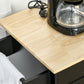 Modern Kitchen Island, Utility Kitchen Serving Cart with 2 Storage Drawers & Cabinets for Dining Room, Black