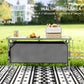 Outdoor Aluminum Folding Picnic Table Height Adjustable with Storage Organizer BBQ Camping