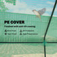 Portable Mini Greenhouse with Mesh Windows for Indoor and Outdoor, 94.5" x 35.4" x 35.4", Green