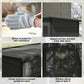 5 x 3FT Garden Shed with Floor, Outdoor Storage Shed with Lockable Door, Window and Vent for Backyard, Patio, Dark Grey