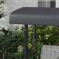 3 Person Outdoor Porch Swing Chair with Adjustable Canopy, Mixed Grey