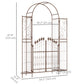 7ft Garden Arch Trellis, Metal Arch, Outdoor Garden Arbor for Climbing Plants, Wedding Decoration