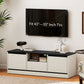 TV Stand for 43-55 Inch TV, Entertainment Center w/ Cabinets, Shelf, Drawer and Cable Management for Living Room, White