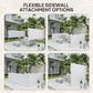 Canopy Sidewalls for 10' x 10' or 10' x 20' Pop up Canopy, 2 PCS Canopy Half Walls Only, White