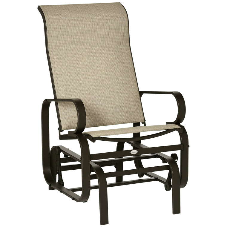 Sand Glider Chair with Breathable Mesh Fabric