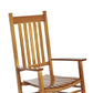 Wooden Porch Rocking Chair Outdoor Patio Rocker Garden Single Leisure Reclining Seat Armchair Natural