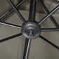 8' x 8' Square Patio Hanging Offset Umbrella with 360° Rotation, Aluminum Outdoor Cantilever Market Parasol, Light Grey