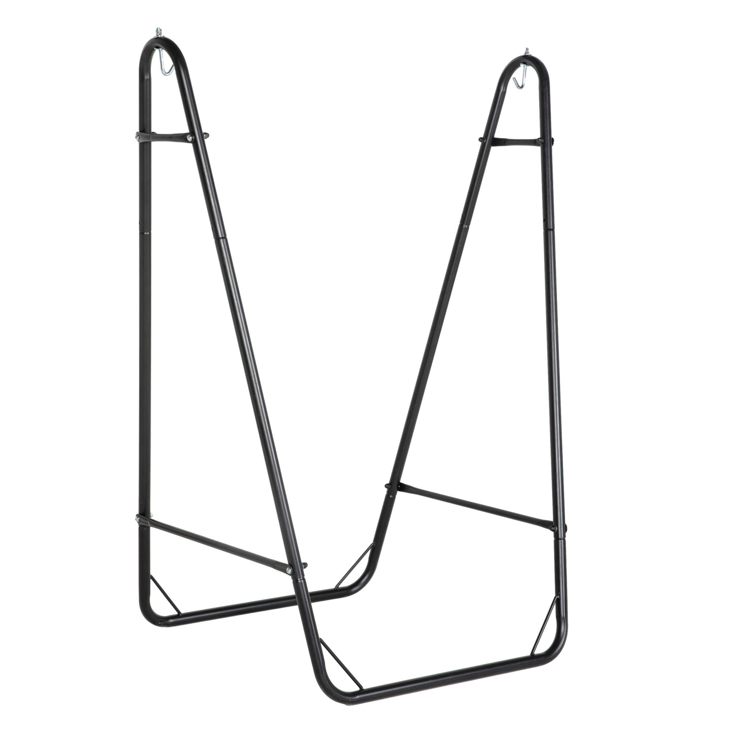 Hammock Chair with U Shape Stand, Hammock Swing Chair with A Side Pocket, Cream White
