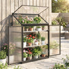Polycarbonate Greenhouse with Tiered Shelves