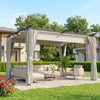 10' x 13' Pergola with Retractable Canopy & Curtains