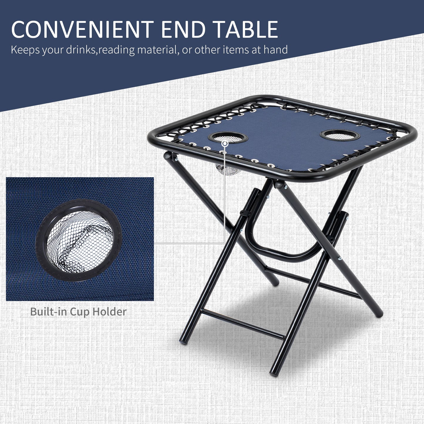 Zero Gravity Chair Set of 2 Patio Chair with Side Table Cupholders and Pillows for Pool, Backyard, Lawn, Beach, Red