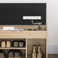 Shoe Bench Entryway Storage Rack with Padded Cushion, Hidden Storage for Hallway, Living Room, Natural