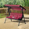 3-Person Patio Swing Chair with Canopy