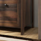 2 Drawer File Cabinet, Lockable Filing Cabinet with Adjustable Hanging Bar for Letter, A4 and Legal Size, Brown