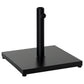 40 lbs Steel Square Umbrella Base Stand w/ Adjustable Knob Parasol Stand Garden Patio Outdoor Home, Black