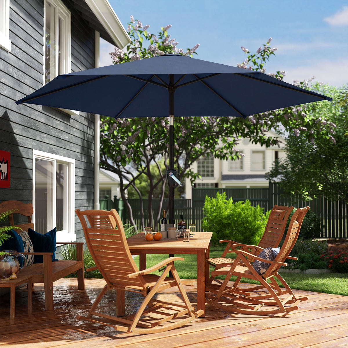 9' Patio Umbrella with Tilt & Crank