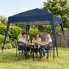 8' x 8' Blue Pop-Up Party Tent with Carrying Bag