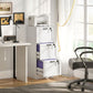 Vertical Filing Cabinet with 3 Drawers, Lock, File Cabinet for Home Office, A4 and Letter Size Files, White
